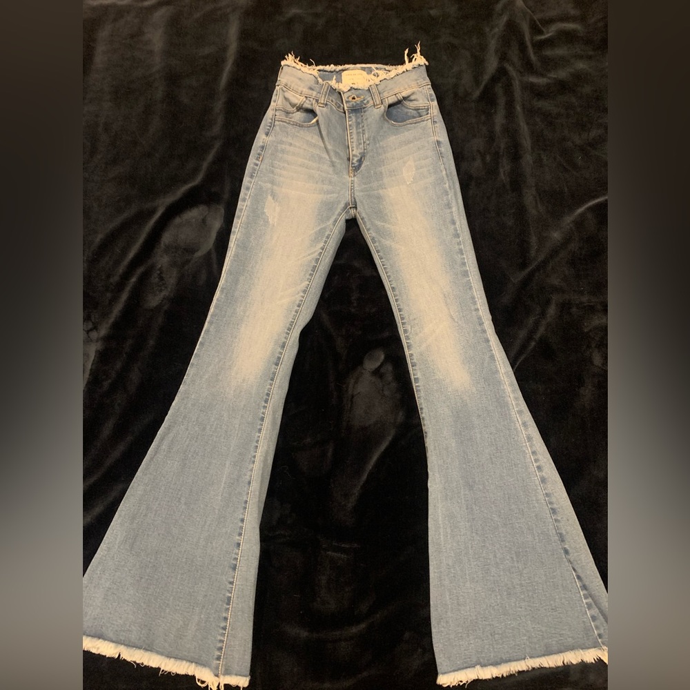 Uniq By Litz Jeans Uniq By Litz, High Rise Flare Jeans Bell Bottoms